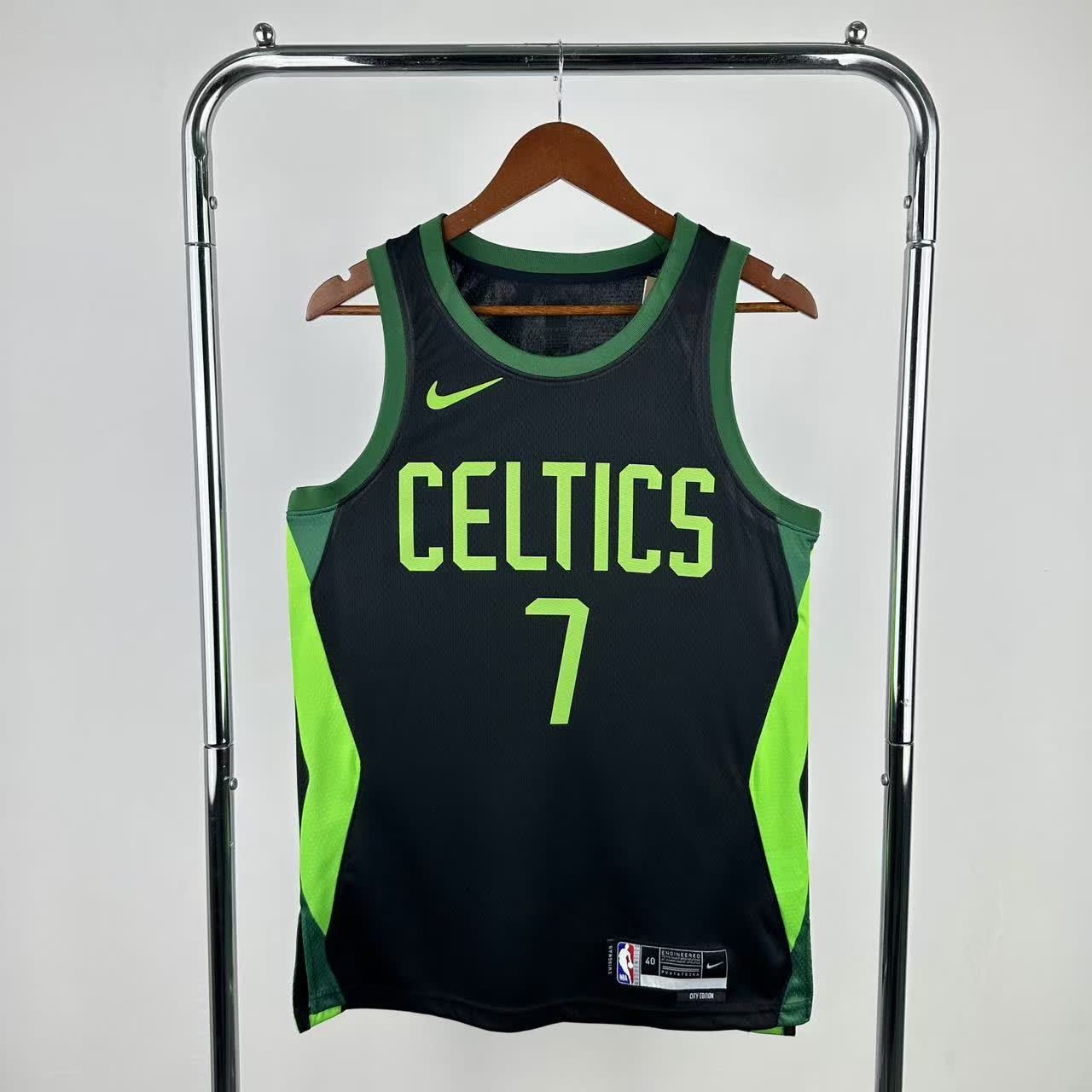 25th season Celtics City Edition 7 # Brown S-XXL
