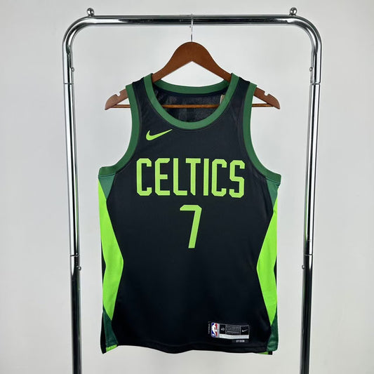 25th season Celtics City Edition 7 # Brown S-XXL