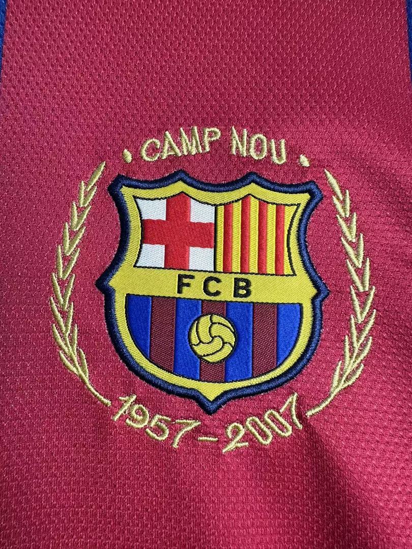 Retro 2007/08 Barcelona home long sleeved Yupoo Soccer Jerseys S-XXL6