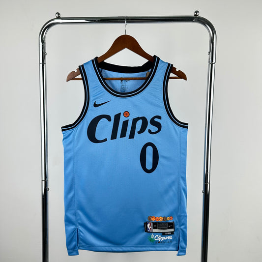 25th season Clippers City Edition 0 #Westbrook S-XXL