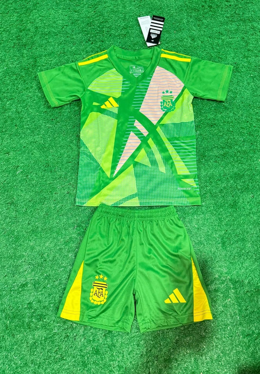 24/25 Kids Argentina Goalkeeper Green Size 16-28