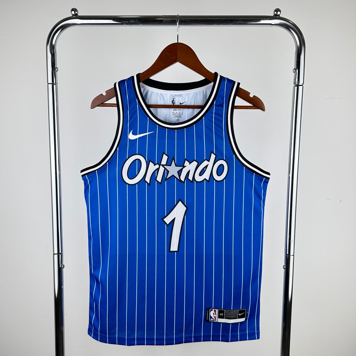 19 season Magic retro striped blue No.1 Hardaway
