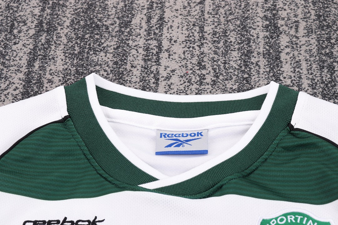 Retro Kids 2001/03 Lisbon Sporting Home Long sleeved Football Shirt&amp;Size16-288