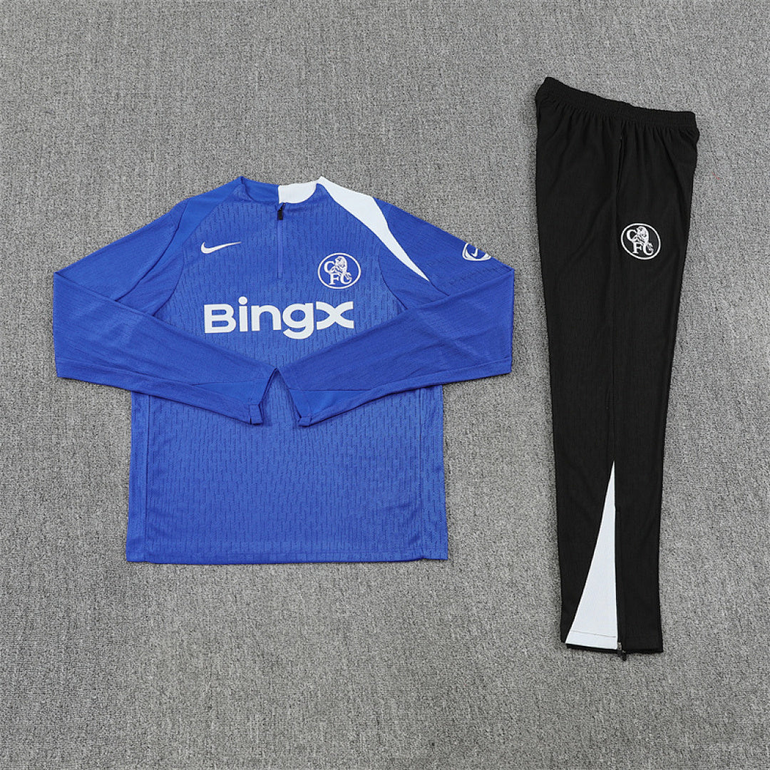 /26 Chelsea Blue Half Pull Training Suit (Adults&amp;Kids)7