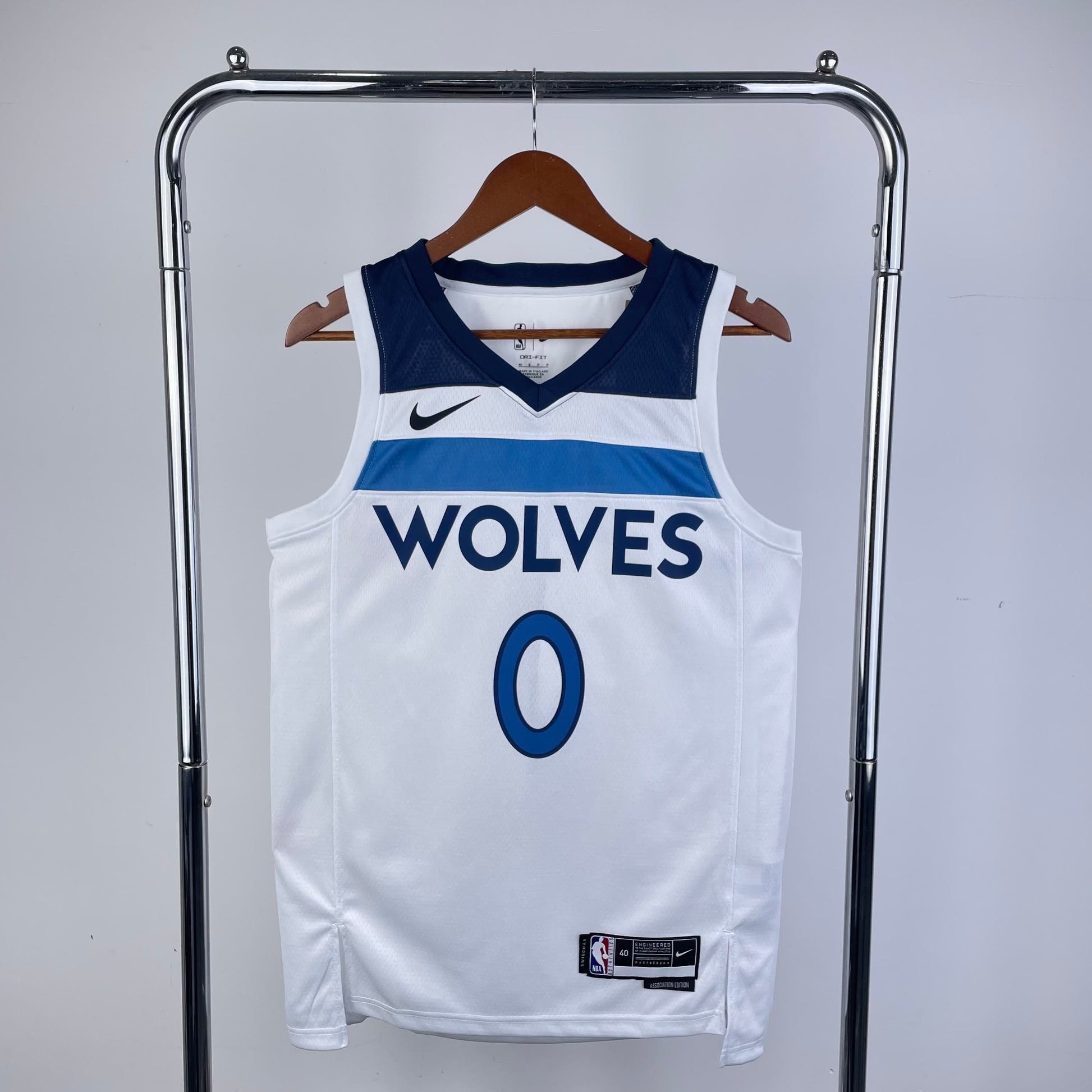 23 Season Timberwolves Home White 0 # Russell