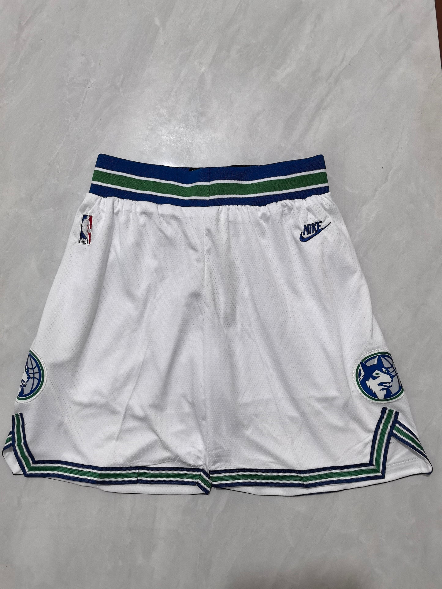 Dallas Mavericks White NBA Shorts S-XXL