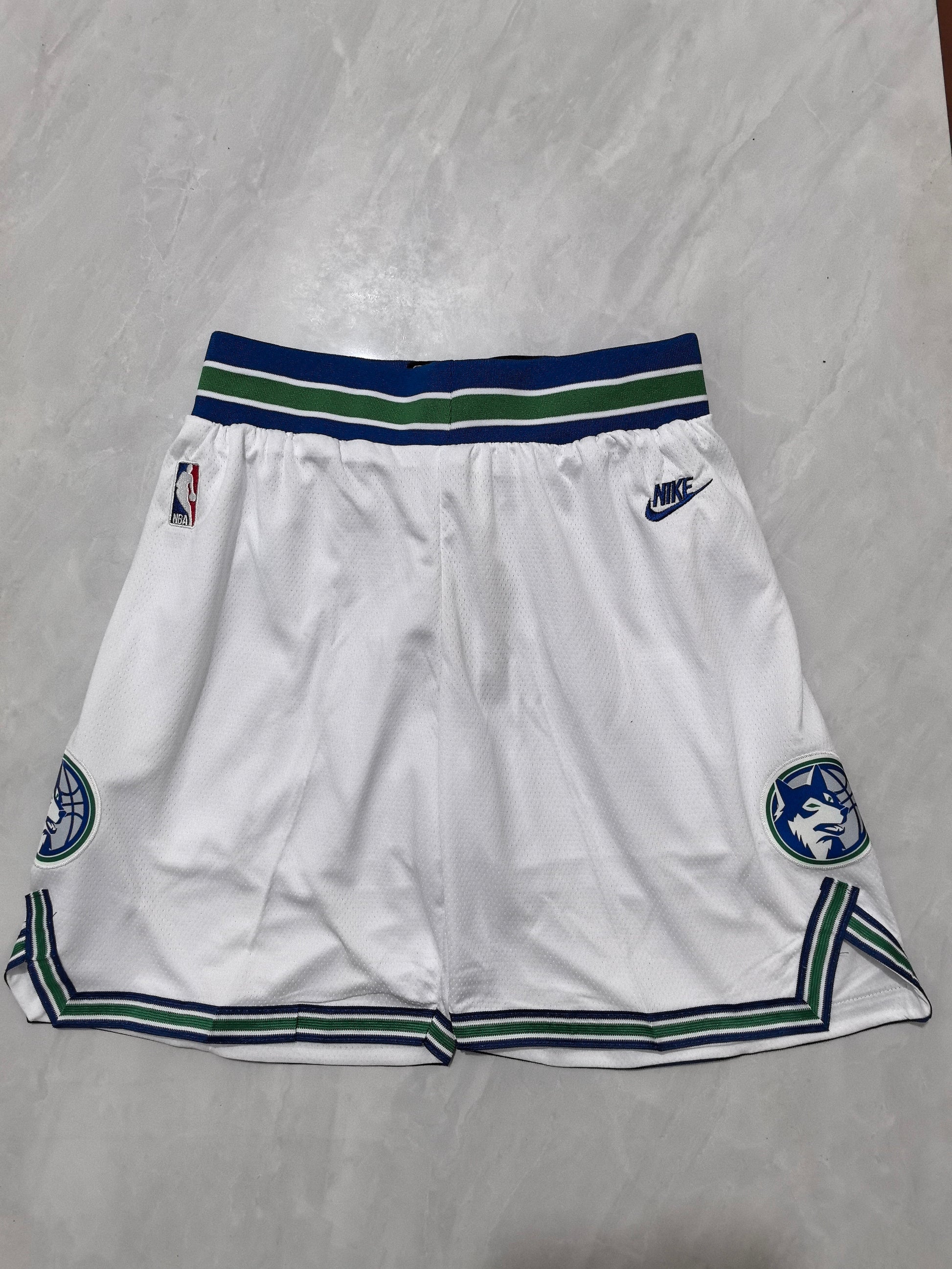 Dallas Mavericks White NBA Shorts S-XXL