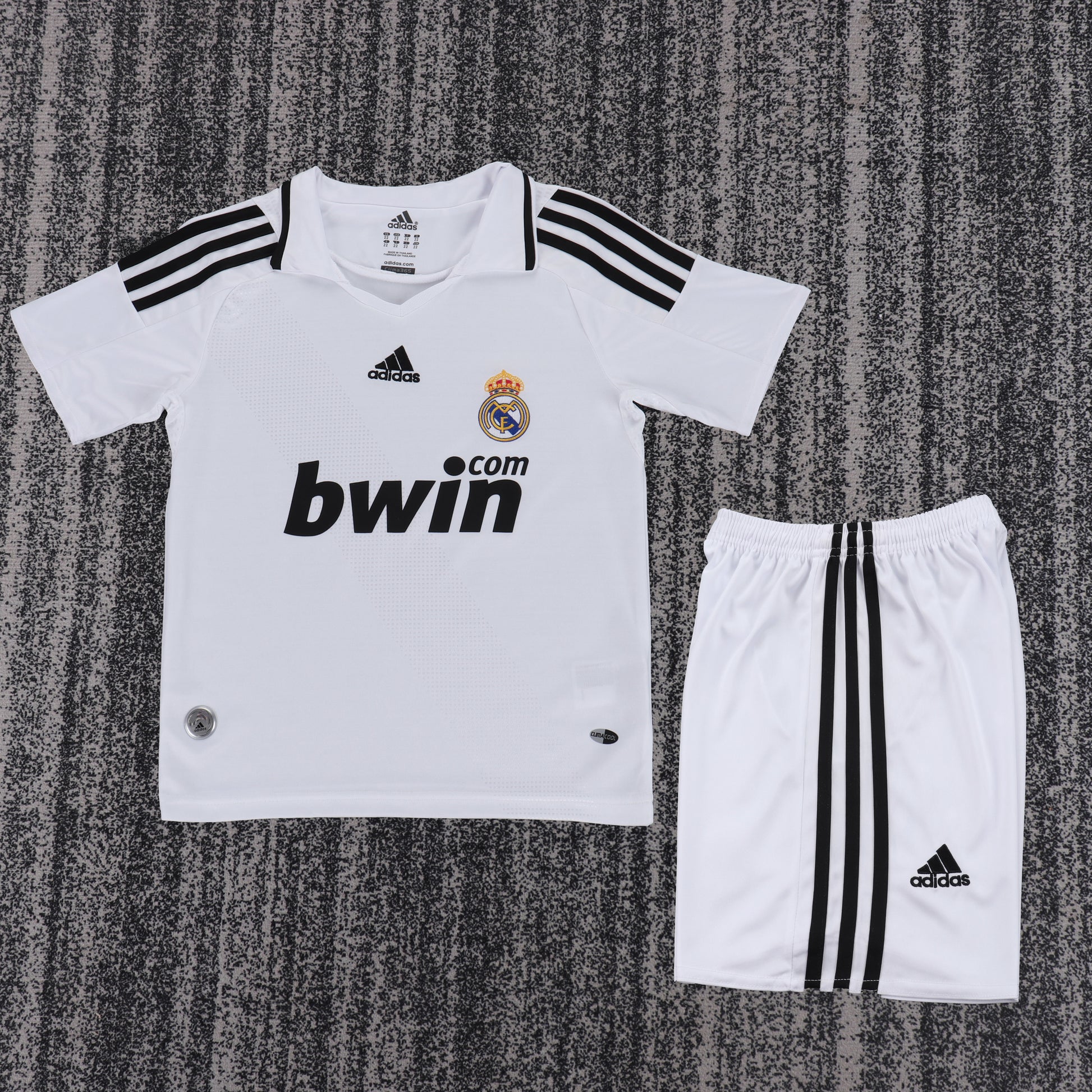 Retro Kids 2008/09 Real Madrid Home Football Shirt&amp;Size16-28