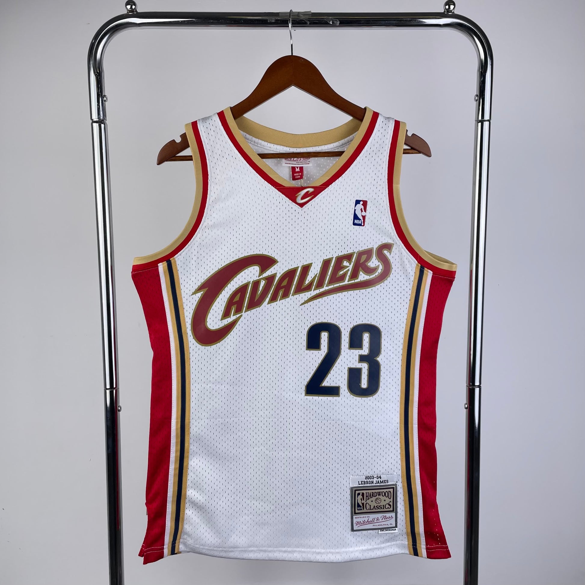 MN Heat Pressed Vintage Jersey: SW Cavaliers 03/04 Season White 23 # James