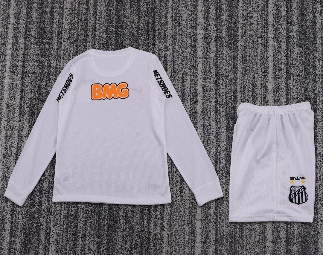 Retro Kids 2012/13 Santos home long sleeved football shirt&amp;Size16-287