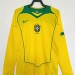 Retro 2004 Brazil home long sleeved Yupoo Soccer Jerseys S-XXL6