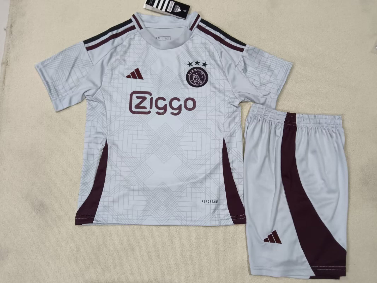 24/25 Kids Ajax Second away Size: 16-28