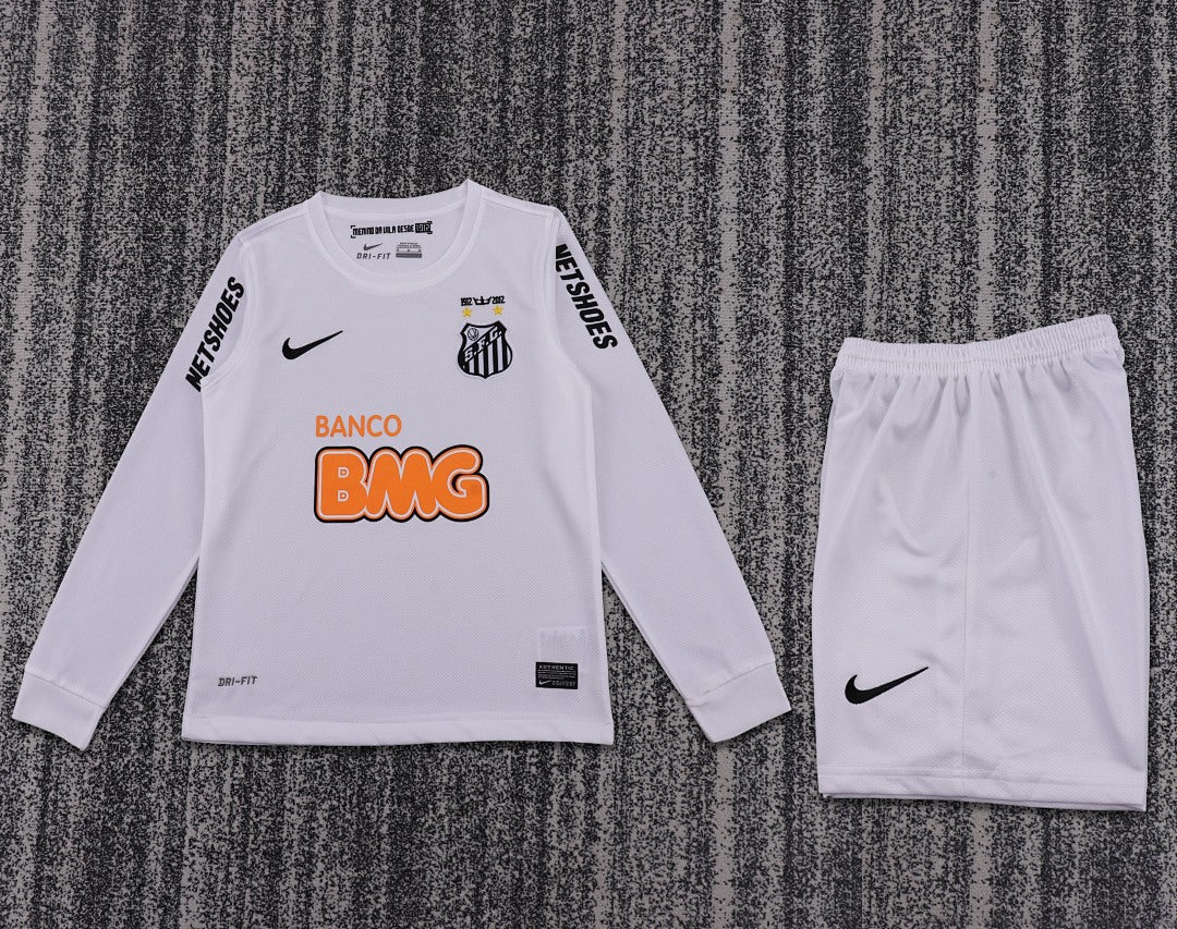 Retro Kids 2012/13 Santos home long sleeved football shirt&amp;Size16-287