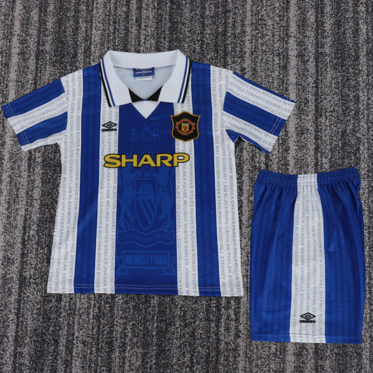 Retro Kids 1994/96 Manchester United Second away football shirt&amp;Size16-287