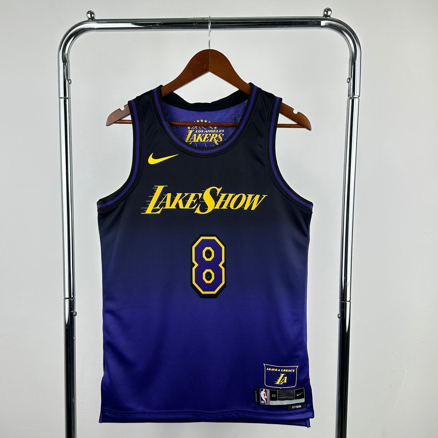 25 Season NBA Lakers City Edition # 8 BRYANT S-XXL