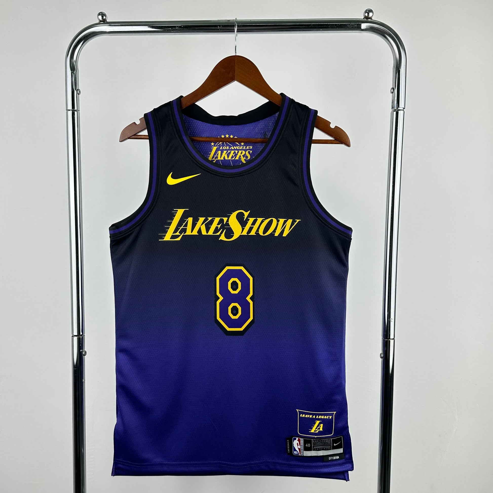 25 Season NBA Lakers City Edition # 8 BRYANT S-XXL