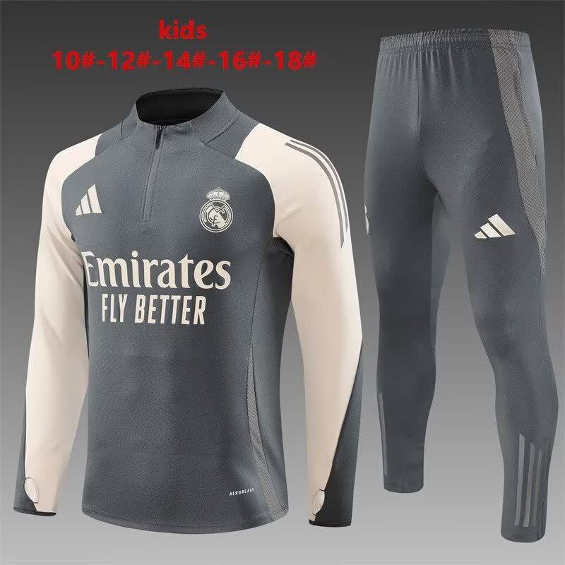 24/25 Kids # Real Madrid Dark Grey Size 10-18