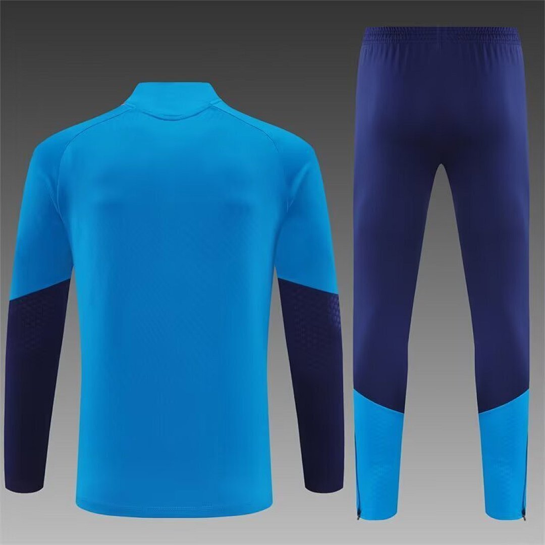 /27 Spain Hu Blue Half Pull Training Suit Yupoo Soccer Jerseys (Adults&amp;Kids)7