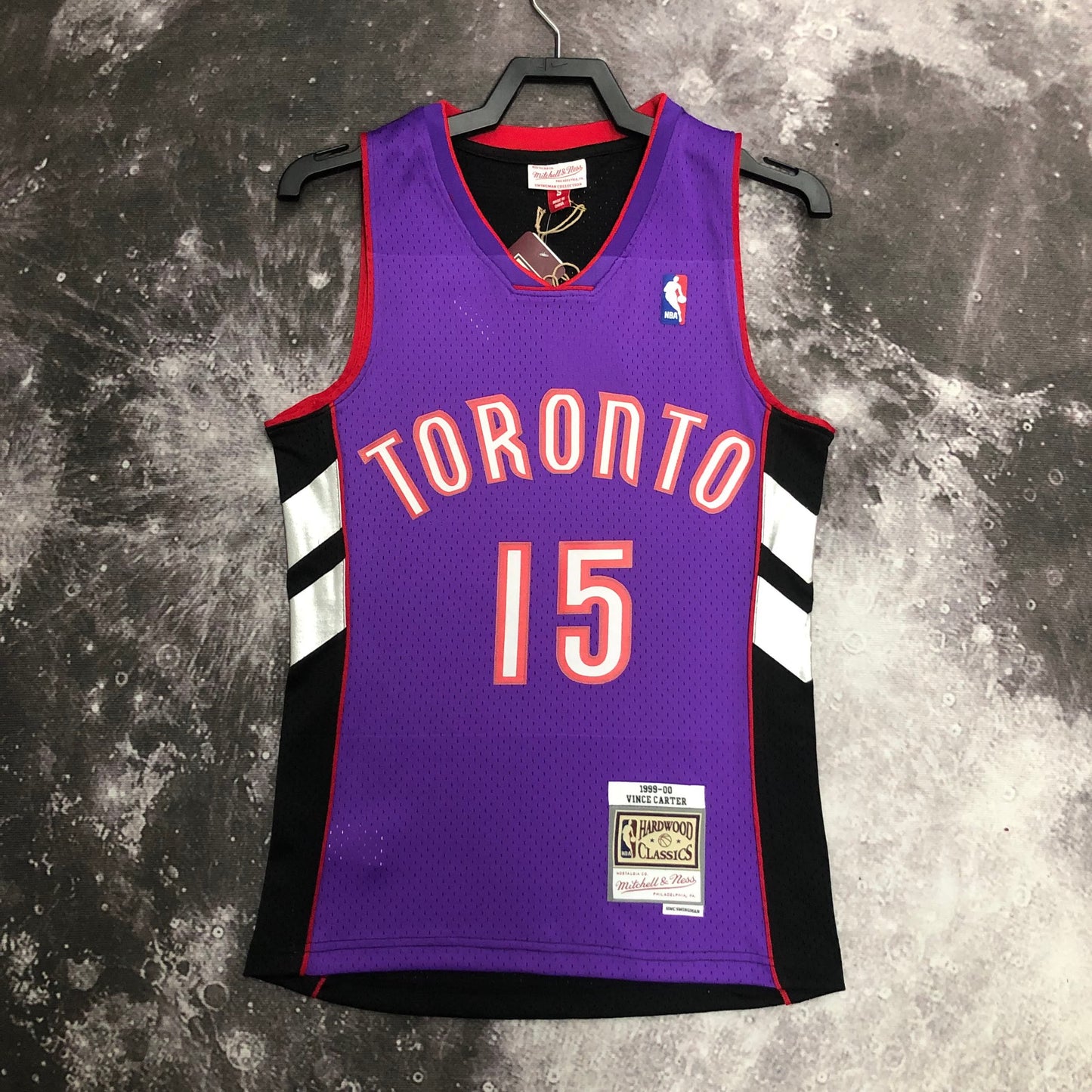 MN Heat Pressed Vintage Jersey: SW Raptors 00S Purple Black 15th Carter