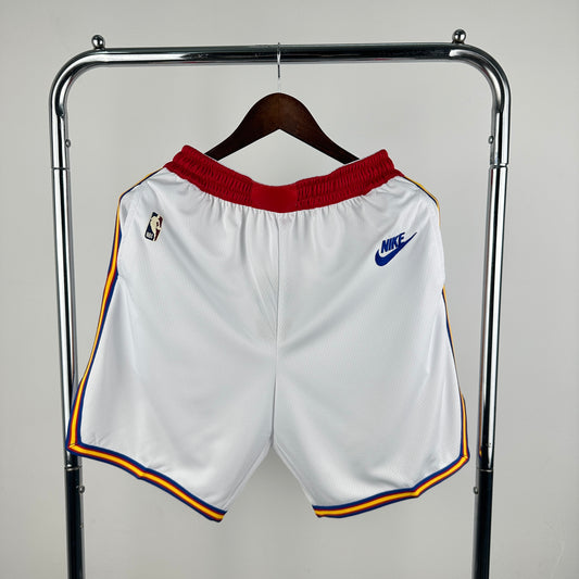 NBA # 25th Season Warriors Retro Shorts S-XXL