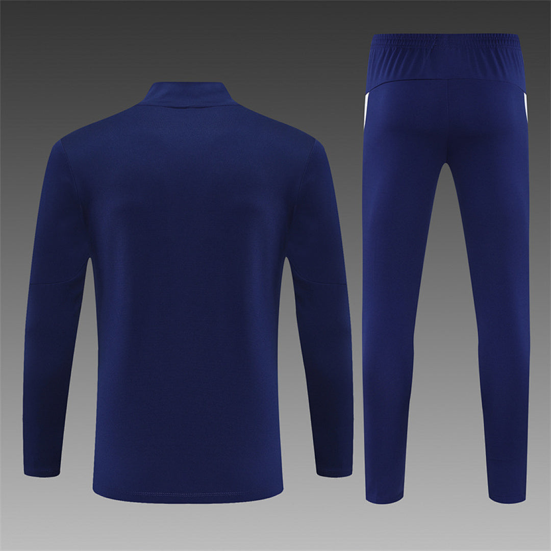 /26 Portugal Royal Blue Half Pull Training Suit (Adults&amp;Kids)7