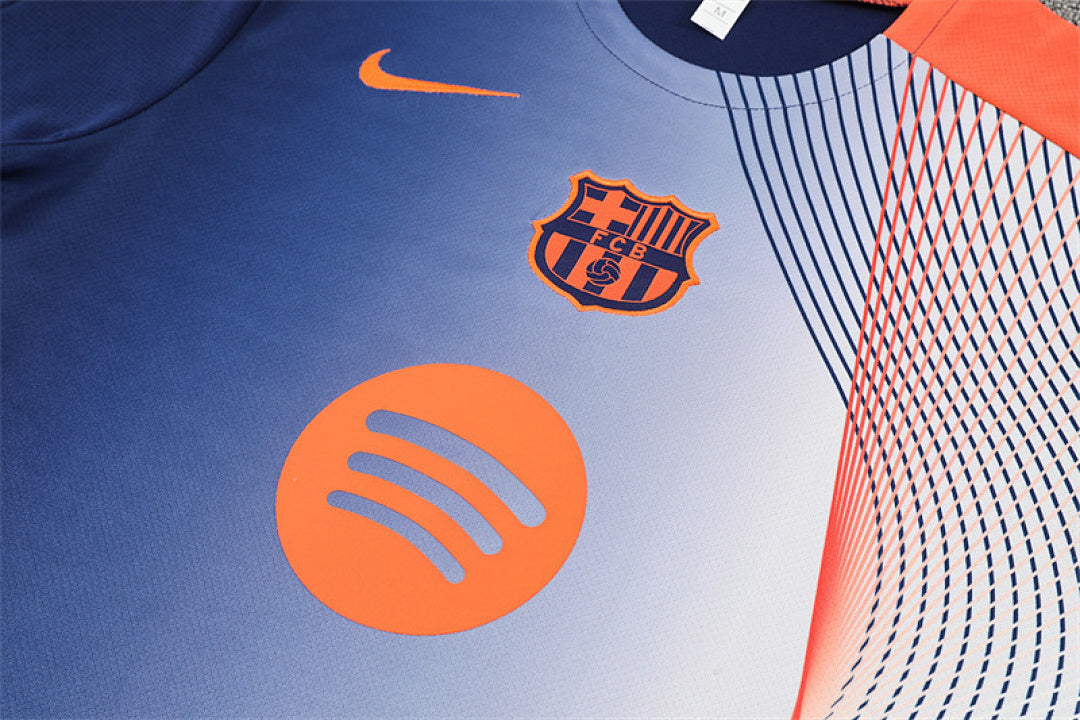 /26 Barcelona Royal Blue Training Suit (Adults and Kids)8
