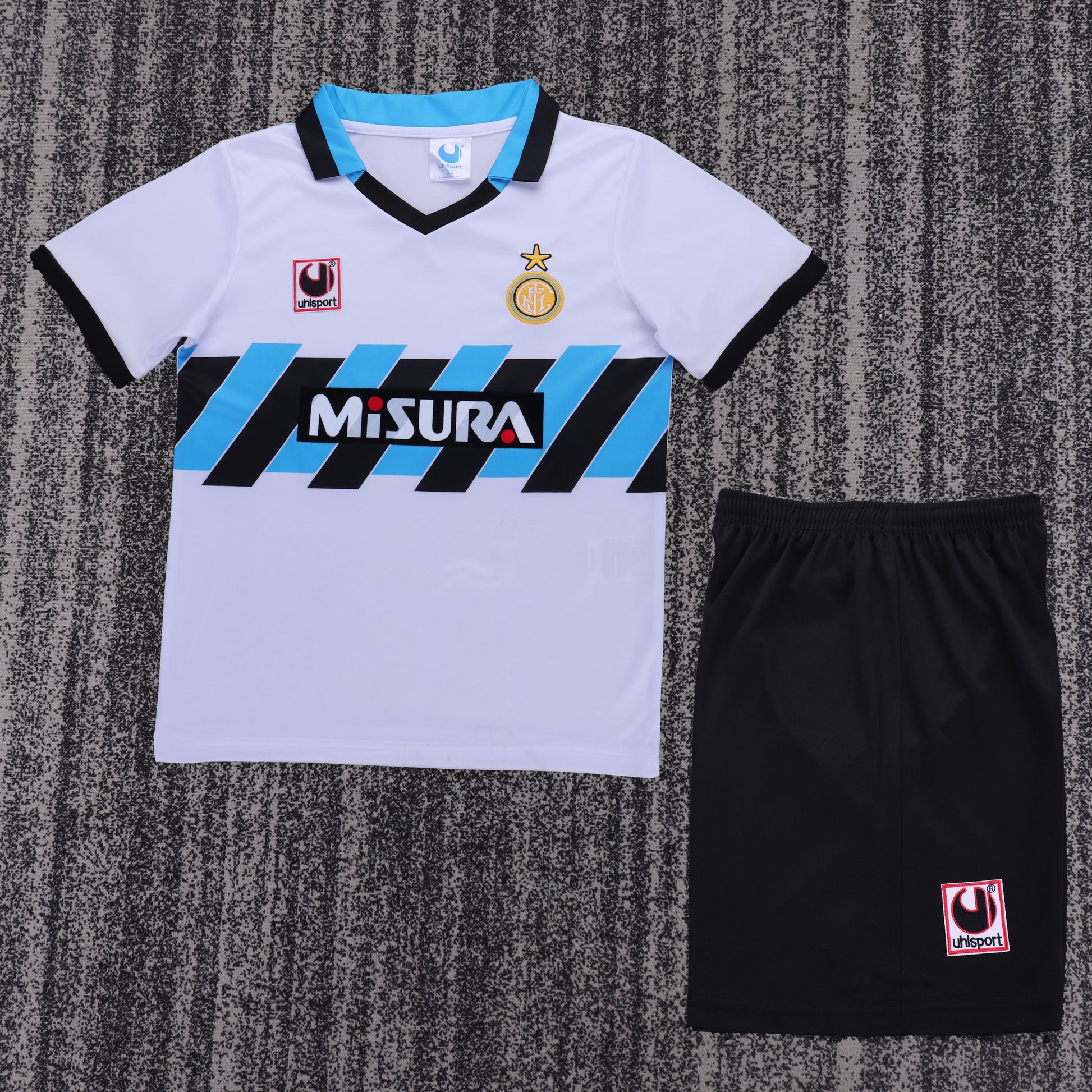 Retro Kids 1990/91 Inter Milan away football Jesse&amp;Size16-28