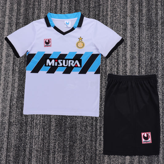 Retro Kids 1990/91 Inter Milan away football Jesse&amp;Size16-28