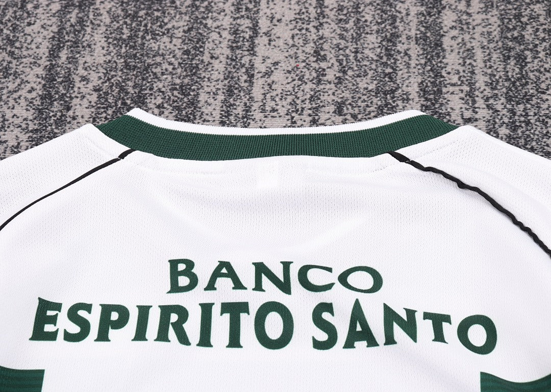 Retro Kids 2001/03 Lisbon Sporting Home Long sleeved Football Shirt&amp;Size16-288