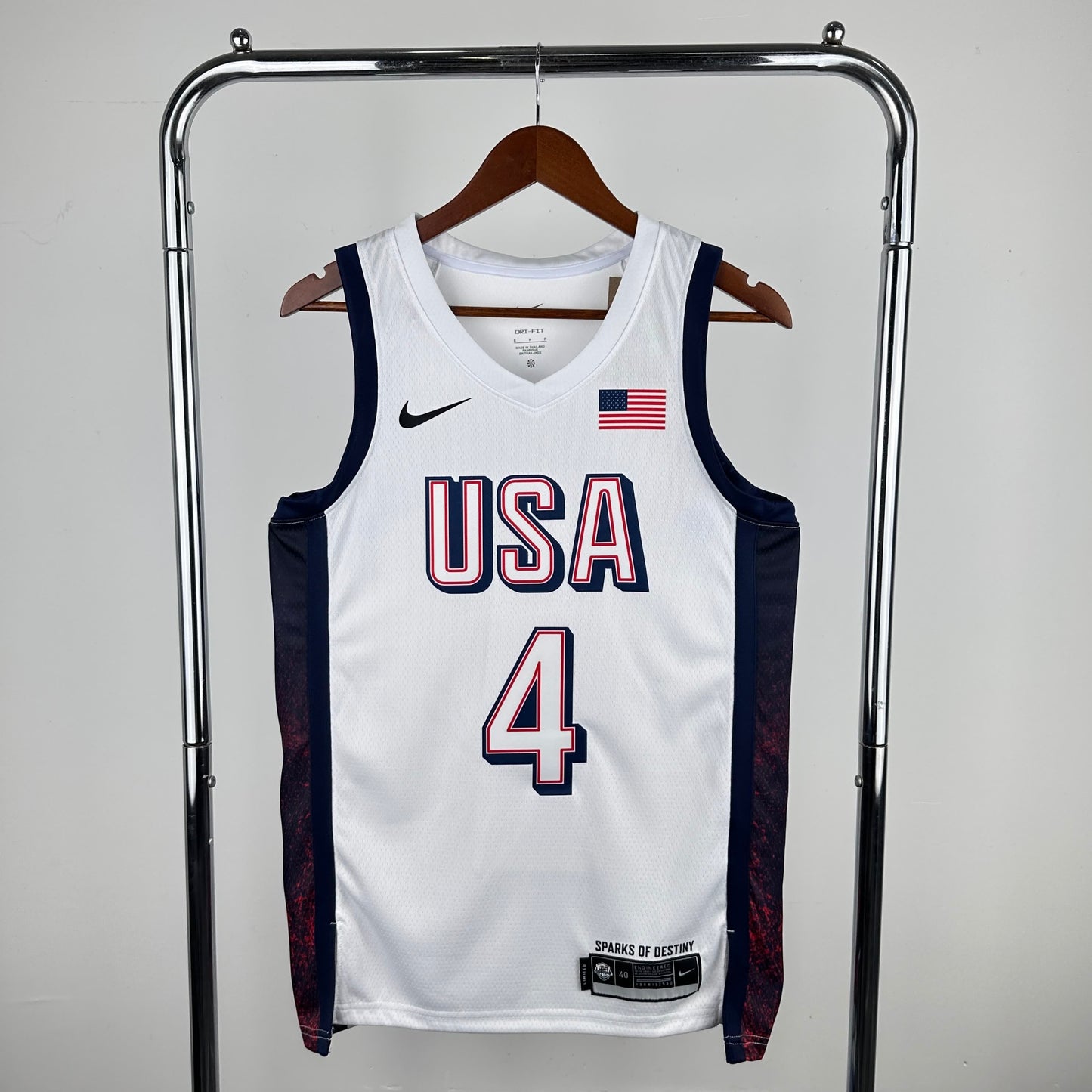 2024 Olympics US Team White 4 # Curry