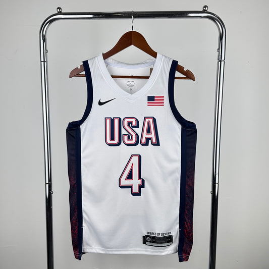 2024 Olympics US Team White 4 # Curry