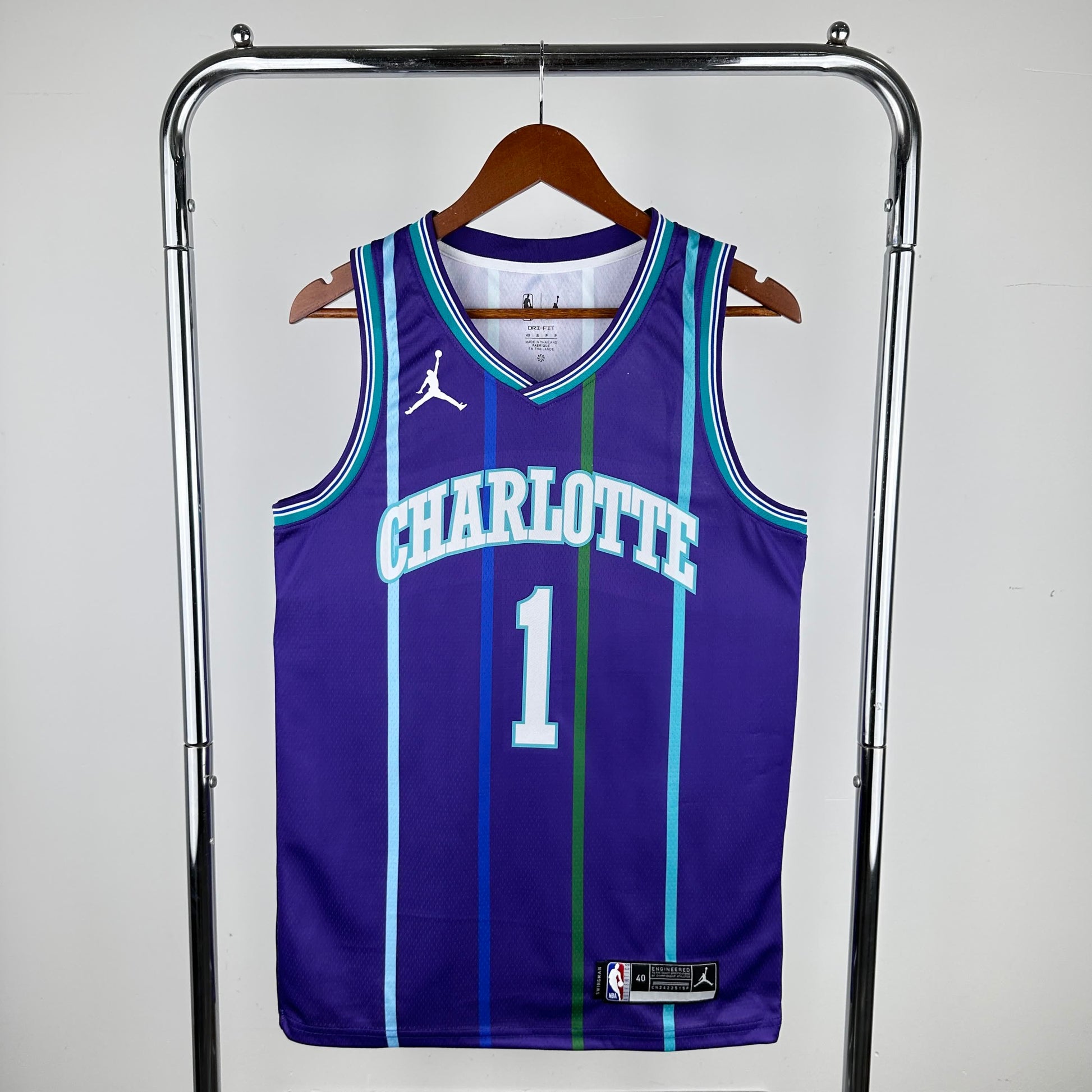 20 season Hornets retro purple No.1 Ball