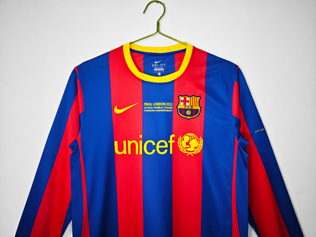 Retro 2010/11 Barcelona home long sleeved S-XXL6