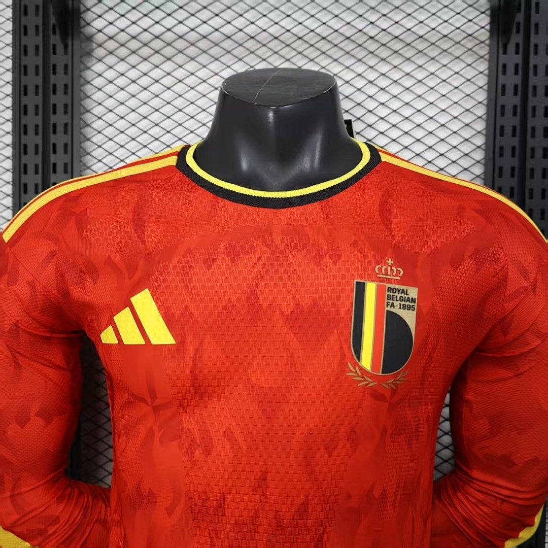/27 Belgium home long sleeved Player Edition S-3XL5