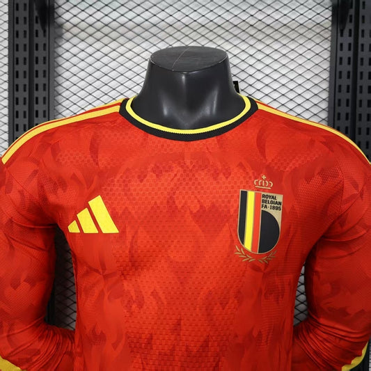 /27 Belgium home long sleeved Player Edition S-3XL5