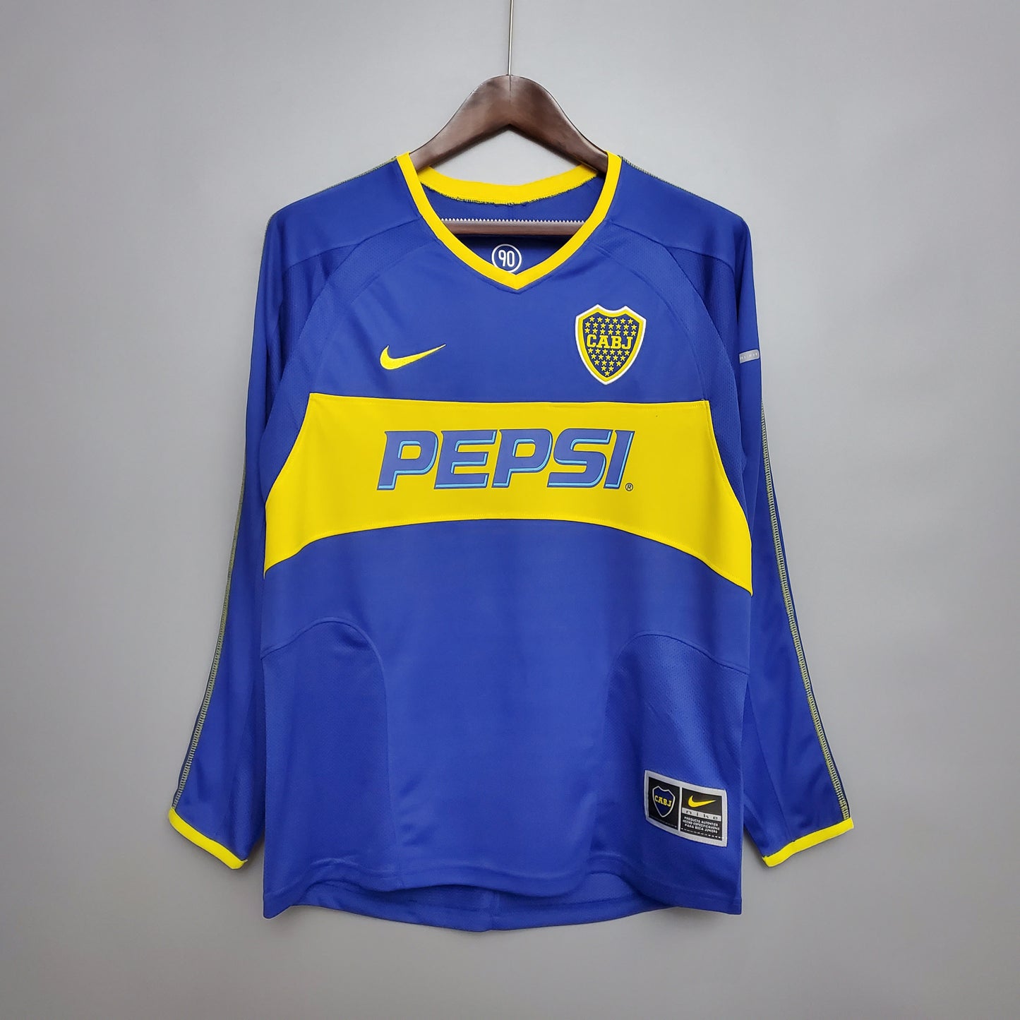 Retro Long Sleeve Boca Juniors 03/04 home S-XXL