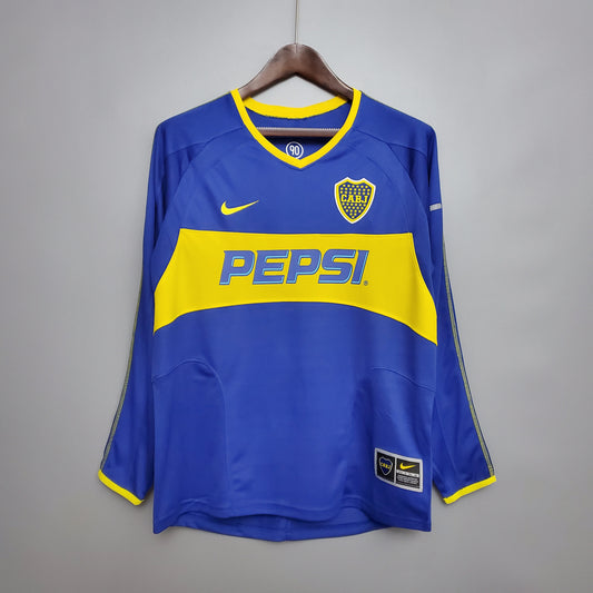 Retro Long Sleeve Boca Juniors 03/04 home S-XXL