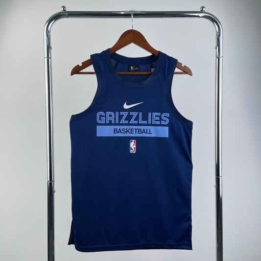 23 season Grizzlies Navy Blue Training Vest (player version)