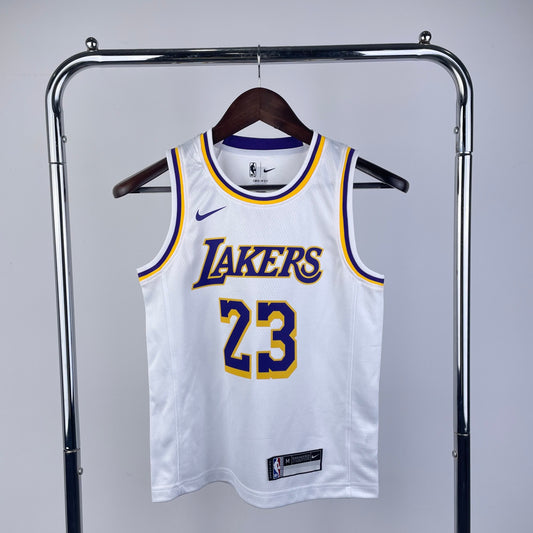 NBA Kids # Lakers White No.23 James