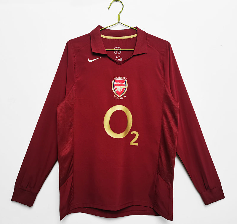 Retro 2005/06 Arsenal home long-sleeved shirt S-XXL6