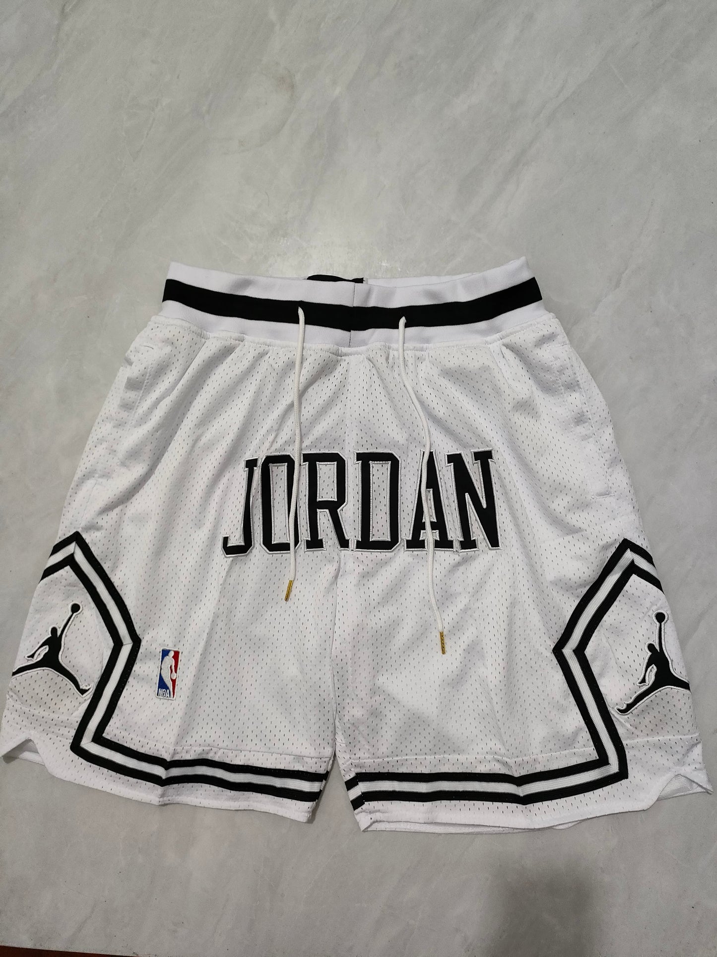 NBA Jordan White Pocket Shorts