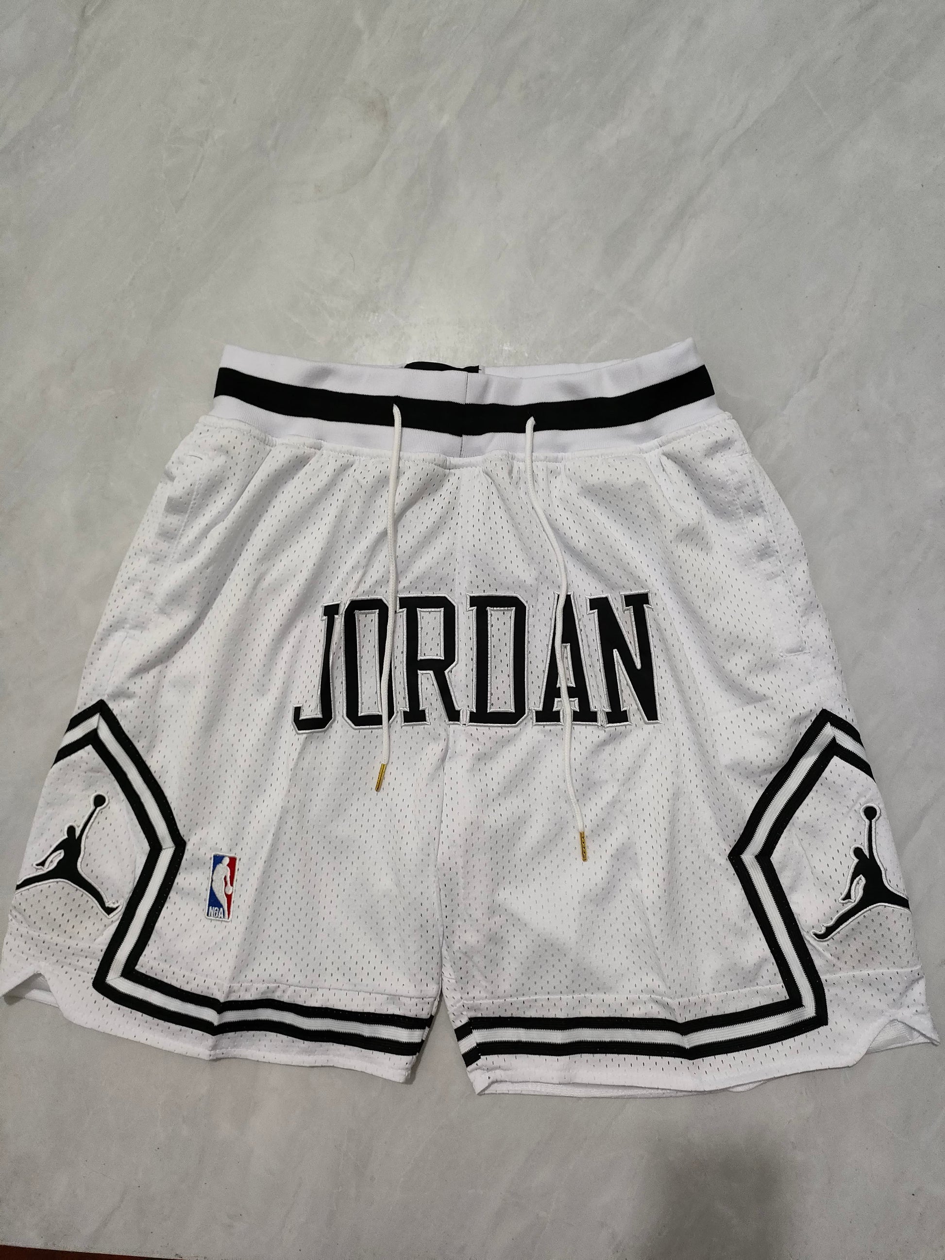 NBA Jordan White Pocket Shorts