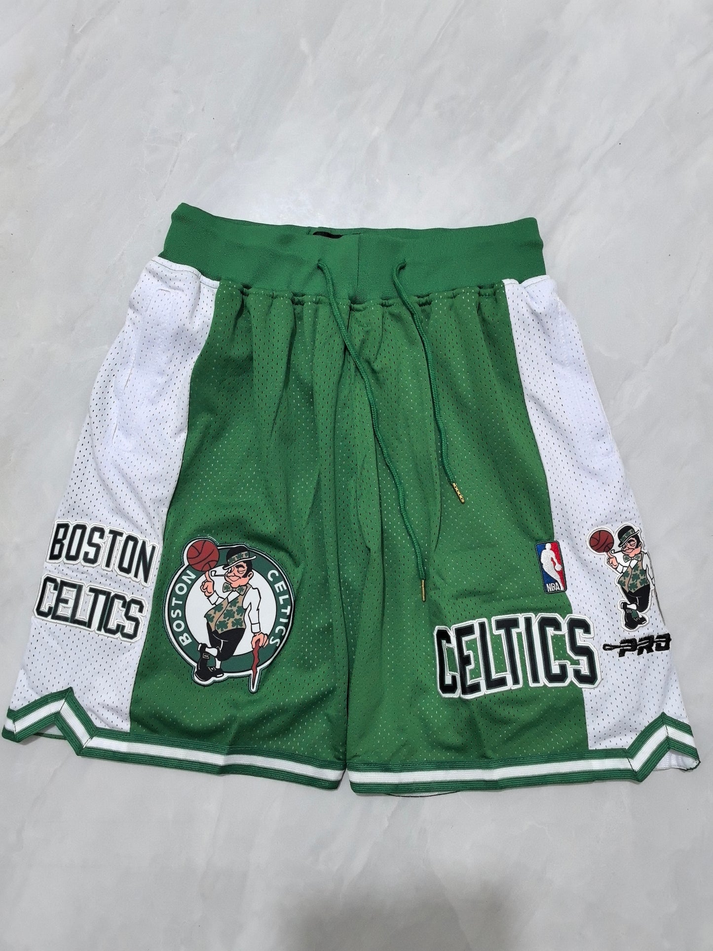 Celtics Green Pocket JUST DON Shorts S-XXL