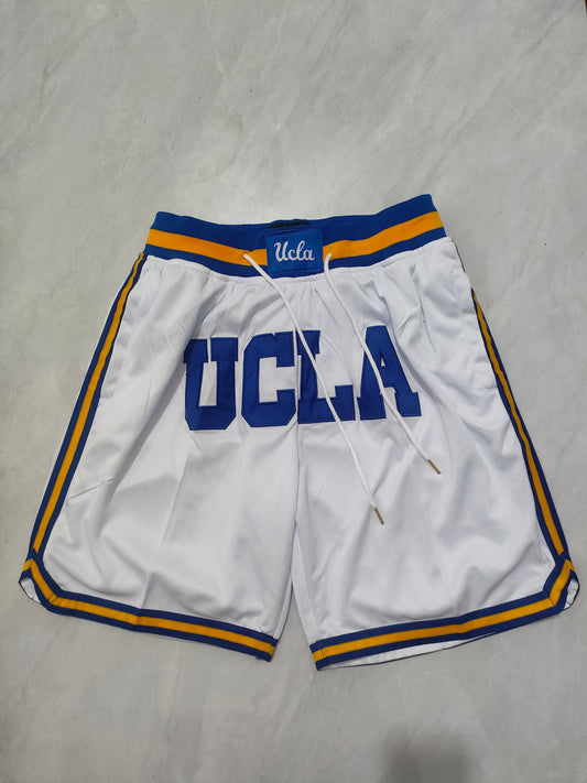 Duke UCLA white pocket shorts S-XXL