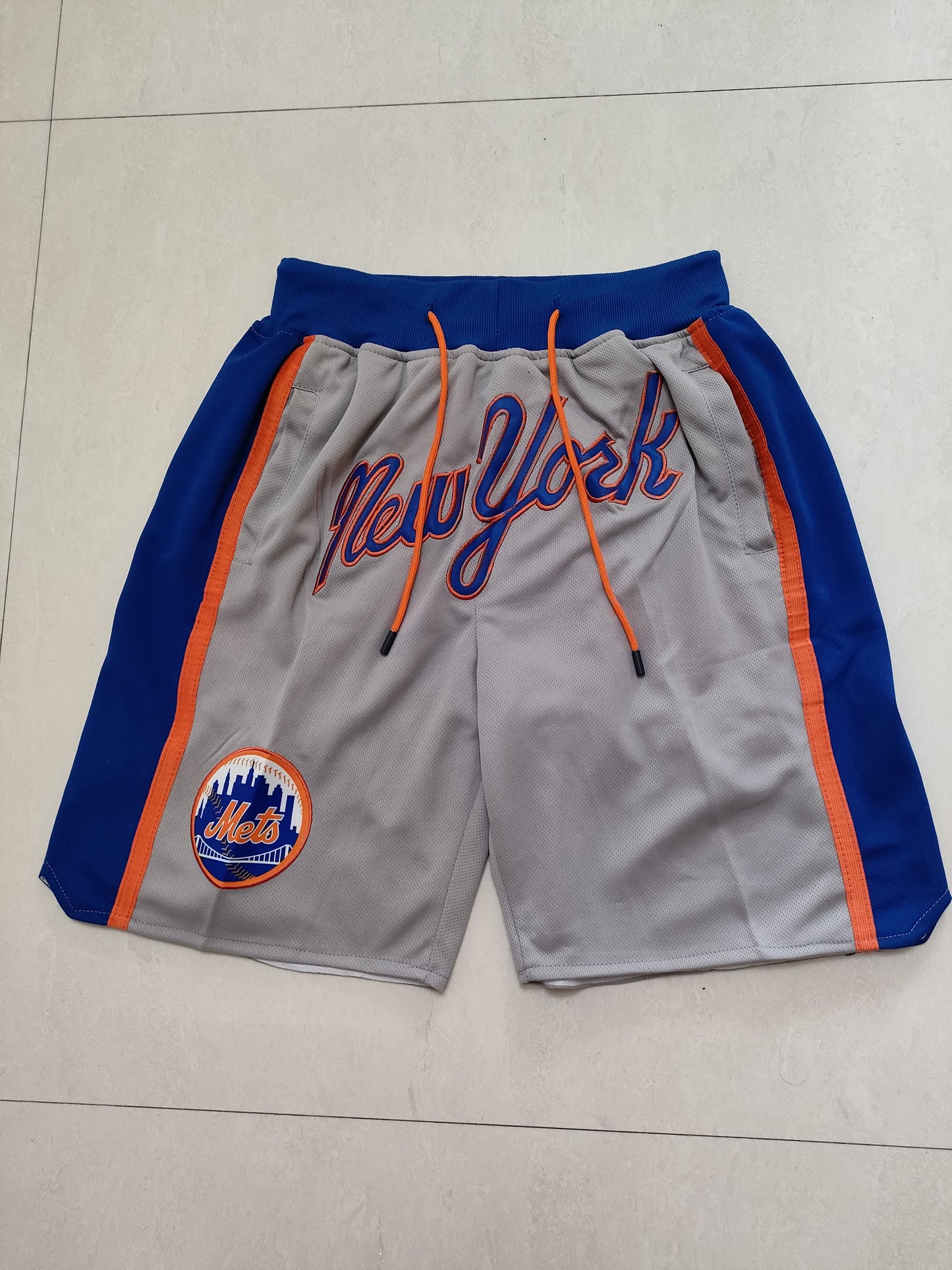 MLB Mets Grey Pocket Shorts