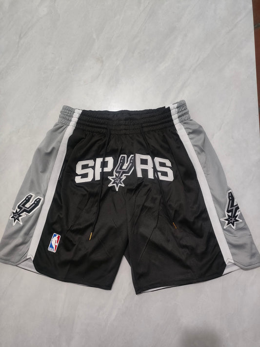 NBA San Antonio Spurs Black Regular Pocket Shorts