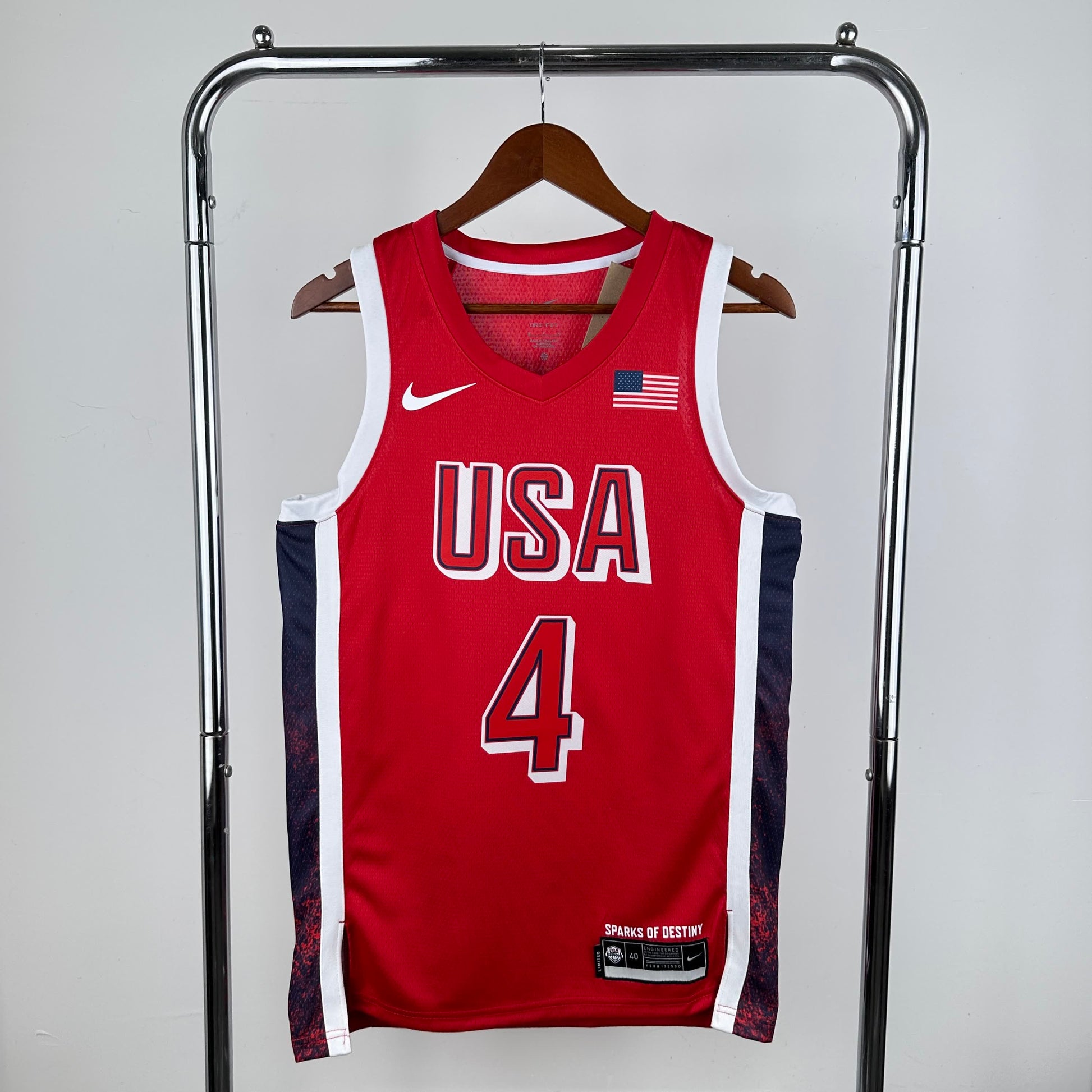 24 year Olympic Games, USA Team Red 4 # Curry