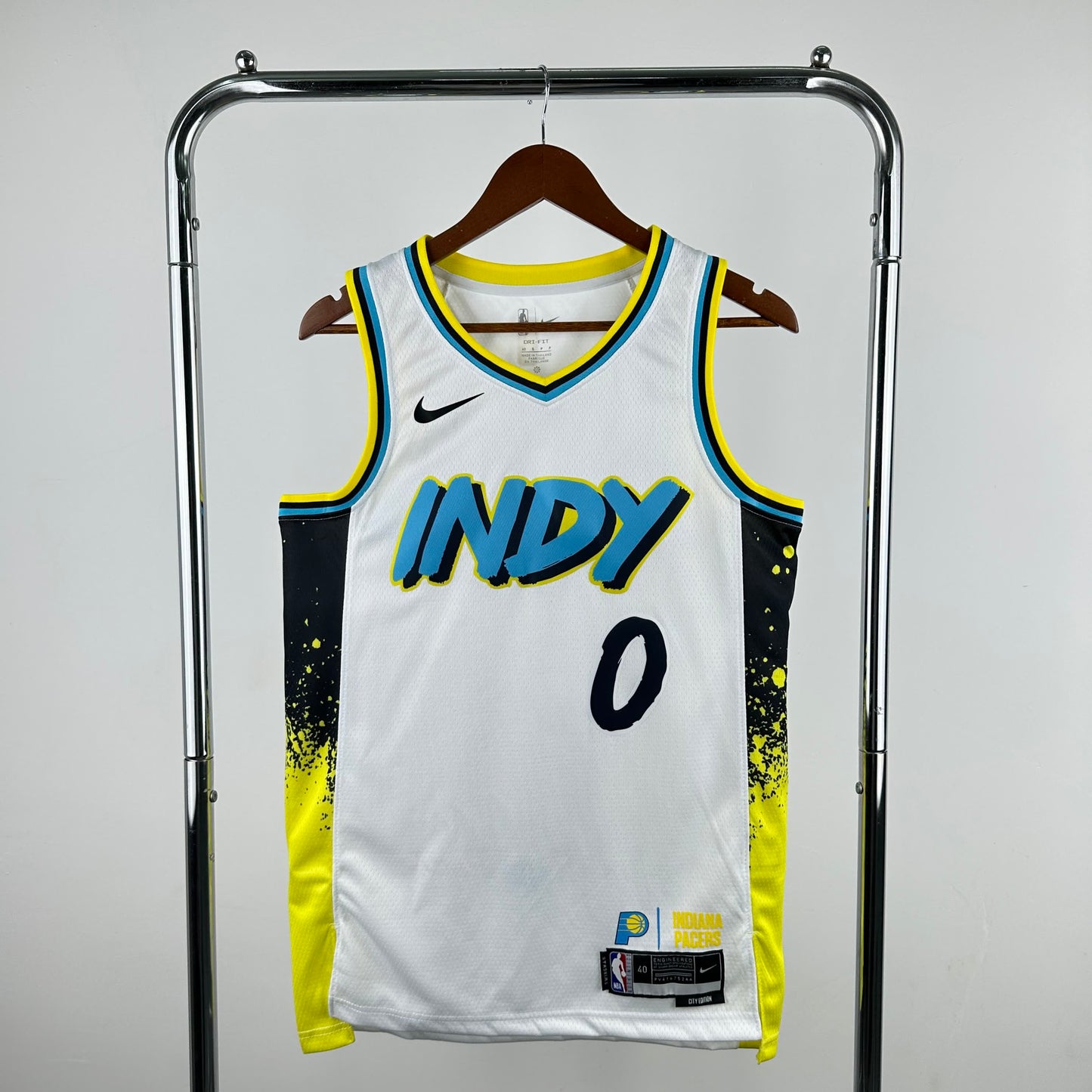 25th season Pacers City Edition 0 # Haliburton S-XXL