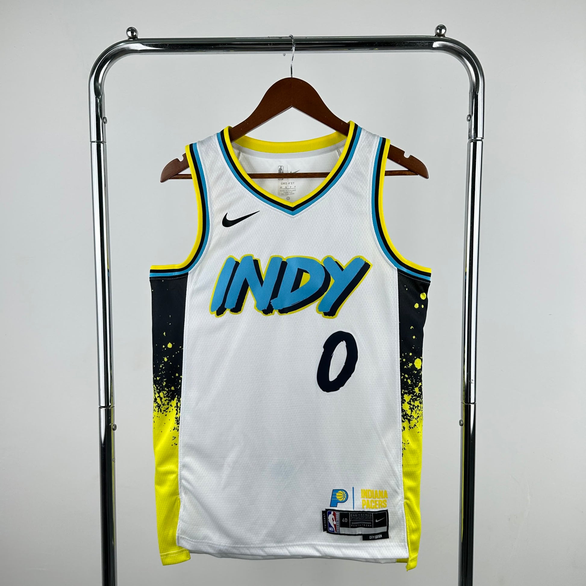 25th season Pacers City Edition 0 # Haliburton S-XXL