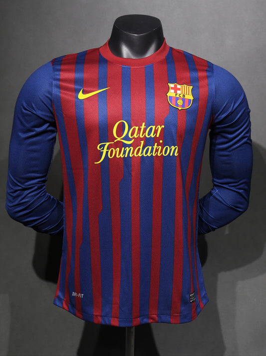 Retro 2011/12 Barcelona Home Long Sleeve Player Edition S-3XL